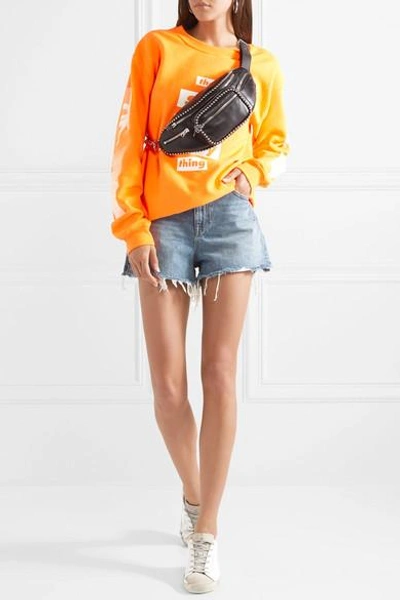 Shop Alexander Wang Bite Frayed Denim Shorts