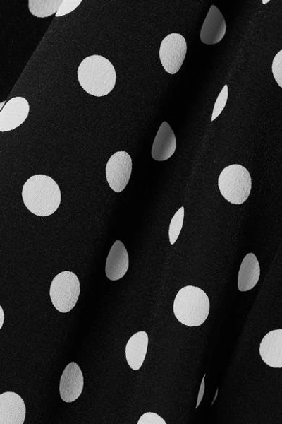 Shop Marc Jacobs Polka-dot Silk Crepe De Chine Shorts In Black