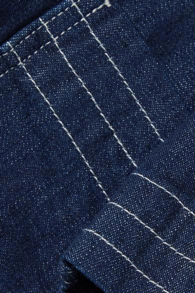 Shop M.i.h. Jeans Farrier Belted Organic Denim Jacket In Dark Denim