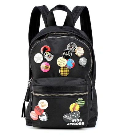 Shop Marc Jacobs Tres Pack Badges Medium Backpack In Black