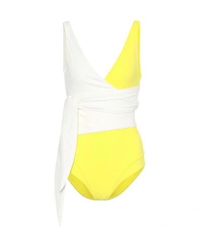 Shop Lisa Marie Fernandez Dree Louise One-piece Swimsuit In Yellow