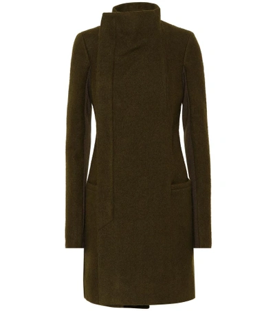 Shop Rick Owens Eileen Wool Coat In Green