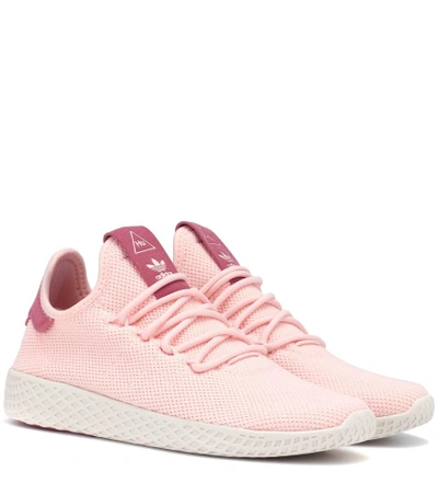 Shop Adidas Originals By Pharrell Williams Tennis Hu Sneakers In Pink