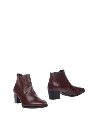 Tod's Ankle Boots In Cocoa