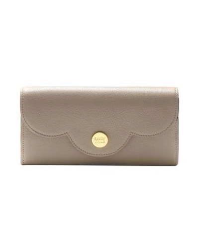 Shop See By Chloé Wallets In Dove Grey
