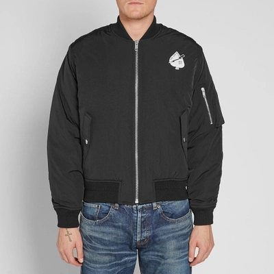 Shop Givenchy Creatures Bomber Jacket In Black