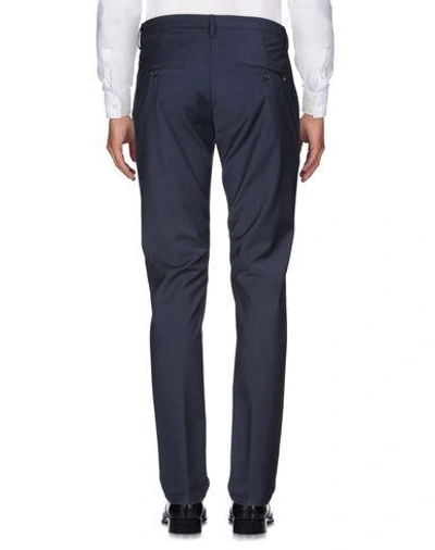 Shop Dondup Man Pants Midnight Blue Size 31 Polyester, Wool, Elastane