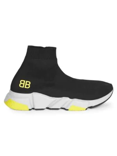 Shop Balenciaga Speed Trainer Sock Sneakers In Black