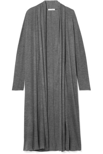 Shop The Row Renate Stretch-cashmere Cardigan In Dark Gray