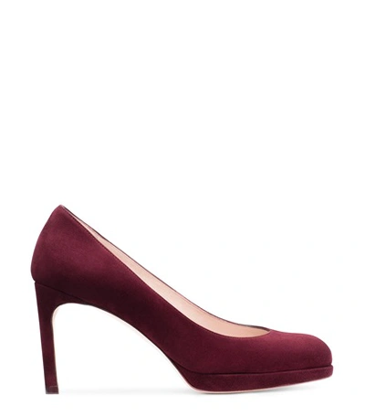 Stuart Weitzman The Beatrix Pump In Cabernet Suede ModeSens