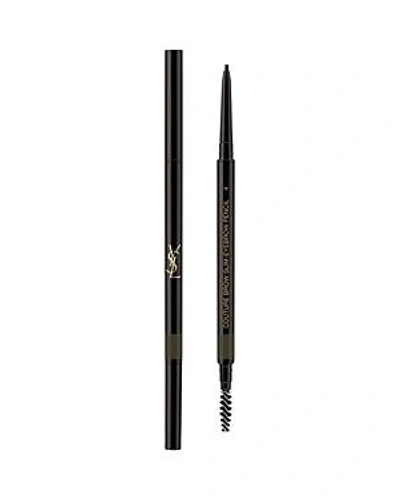 Shop Saint Laurent Couture Brow Slim Eyebrow Pencil In 04 Brun Granite-medium Ash