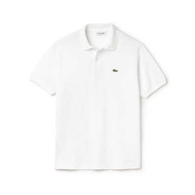 Shop Lacoste Polo L.12.12 Original Fit Men In White