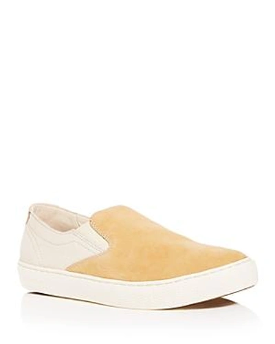 Shop Cole Haan Men's Grandpro Color-block Nubuck Leather Slip-on Sneakers In Sand