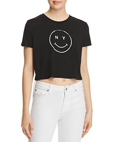 Shop Knowlita Ny Smiley Cropped Tee - 100% Exclusive In Black