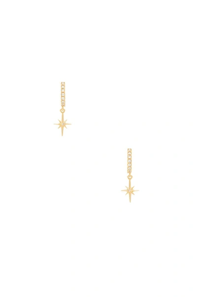 Shop Lulu Dk X Weworewhat Star Huggie Earring In Metallic Gold