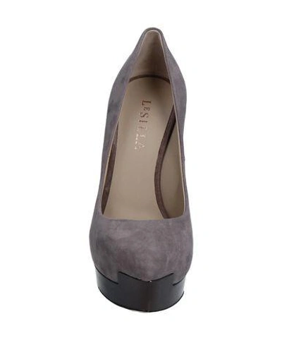 Shop Le Silla Pump In Grey