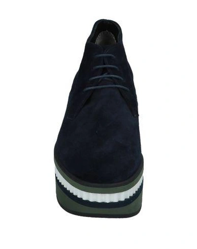 Shop Robert Clergerie Laced Shoes In Dark Blue