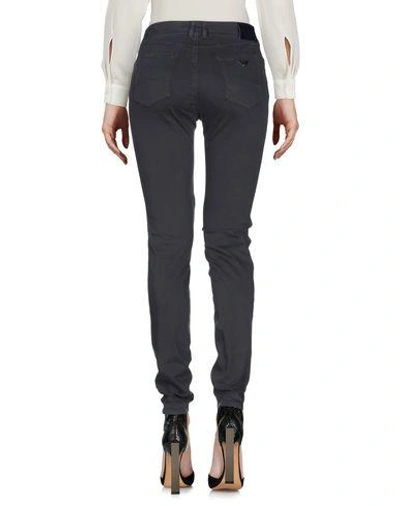 Shop Armani Jeans Pants In Steel Grey