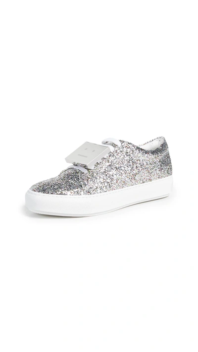 Shop Acne Studios Adriana Spark Sneakers In Silver