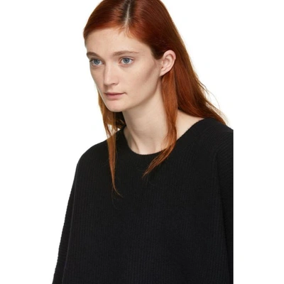 Shop Ben Taverniti Unravel Project Unravel Black Ribbed Boiled Oversized Dress