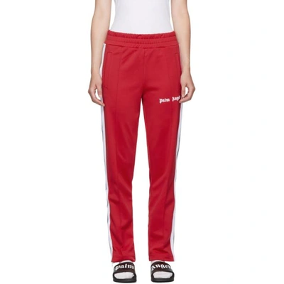 Shop Palm Angels Red Classic Track Pants In 2001 Red
