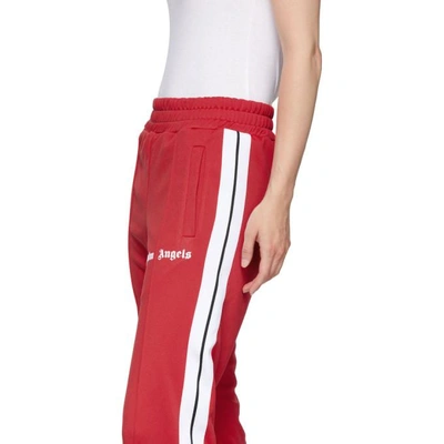 Shop Palm Angels Red Classic Track Pants In 2001 Red