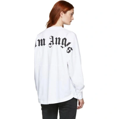 PALM ANGELS 白色超大款徽标 T 恤