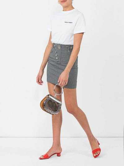 Shop Alexander Wang High-waisted Mini Skirt