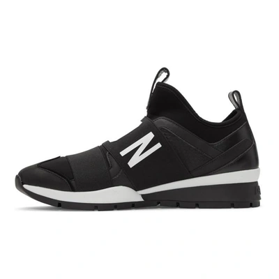 Shop Dsquared2 Black Neoprene 'icon' Sneakers