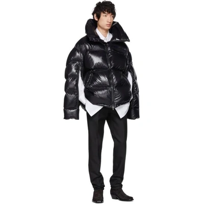 Shop Calvin Klein 205w39nyc Black Down Oversized Jacket In 001 Black