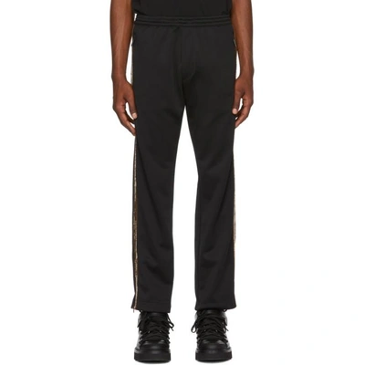 Shop Dsquared2 Black And Gold Sequinned Lounge Pants In 963 Bk/gld