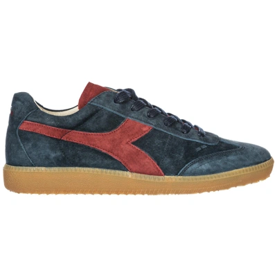 Diadora Herrenschuhe Herren Wildleder Sneakers Schuhe Football 80 S Core 3  Evo In Blue | ModeSens