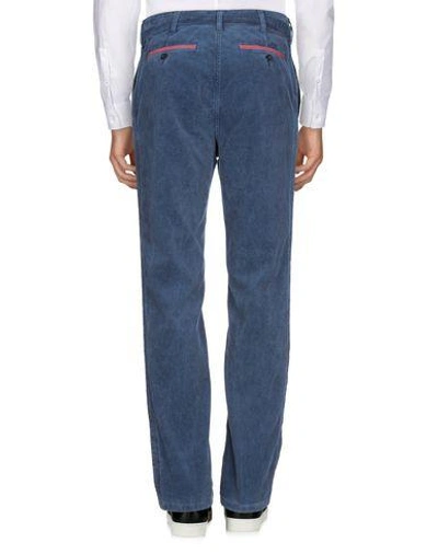 Shop Sacai Casual Pants In Dark Blue