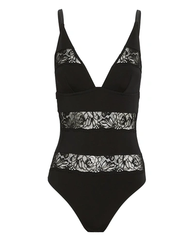 Shop Fleur Du Mal Chateau Lace Bodysuit