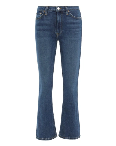 Shop Re/done Comfort Stretch Kick Flare Crop Jeans
