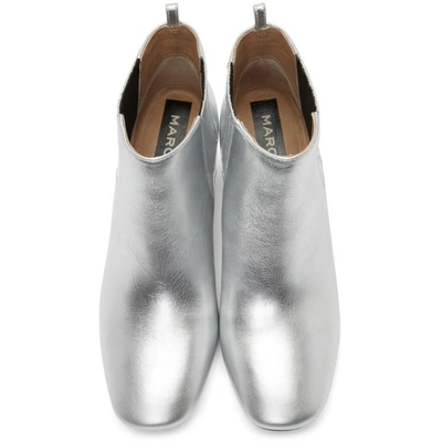 Shop Marc Jacobs Silver Rocket Chelsea Boots In 040 Silver