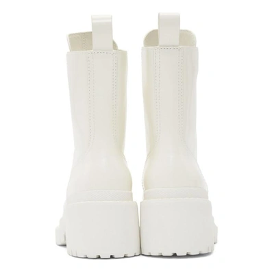Shop Marc Jacobs White Bristol Laced Up Boots In 100 White