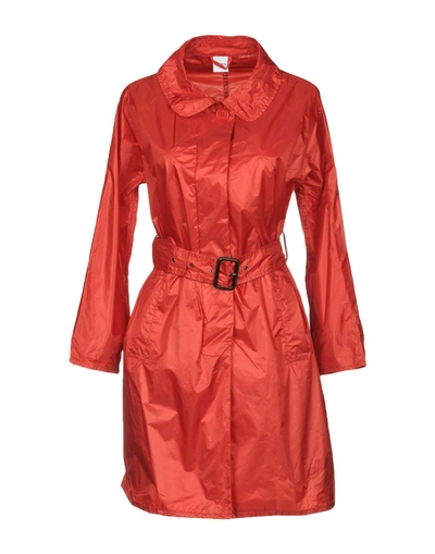 Shop Aspesi Full-length Jacket In Brick Red