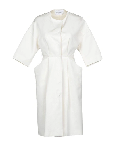 Shop Vionnet Full-length Jacket In White