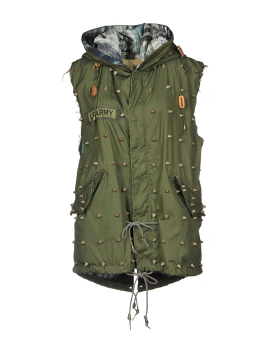 Shop As65 Full-length Jacket In Military Green