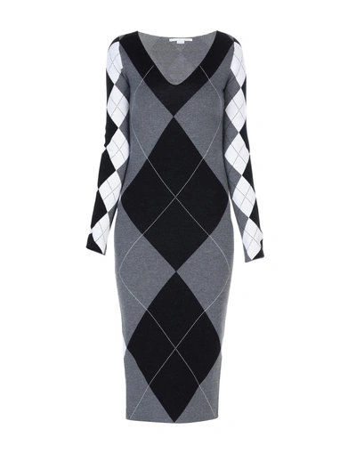 Shop Stella Mccartney Midi Dresses In Grey