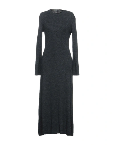 Shop By Malene Birger 3/4 Length Dress In Steel Grey