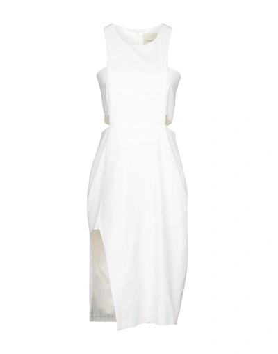 Shop Michelle Mason Knee-length Dresses In White