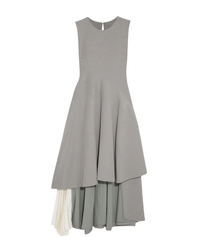 Shop Adeam Knee-length Dress In Grey