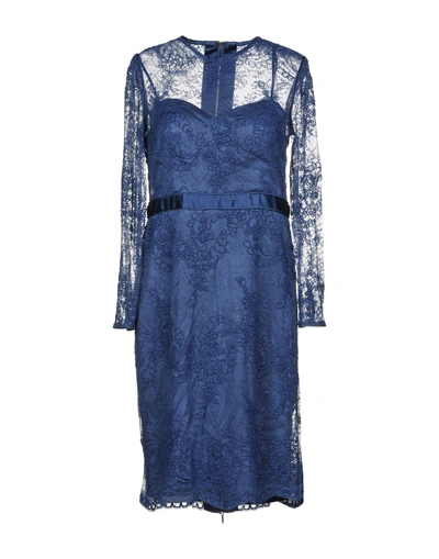 Shop Catherine Deane Knee-length Dress In Dark Blue