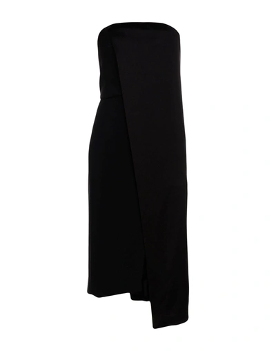 Shop Halston Heritage Knee-length Dresses In Black