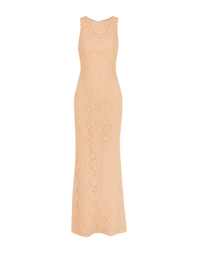Shop Alice And Olivia Long Dresses In Apricot