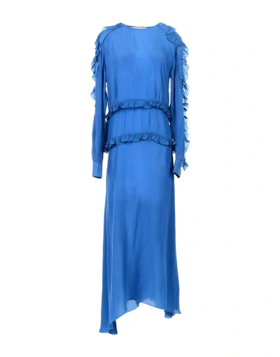 Shop Preen Line Long Dress In Blue