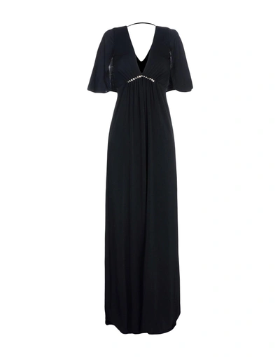 Shop Halston Heritage Long Dress In Black