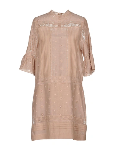Shop Ulla Johnson Short Dress In Pastel Pink
